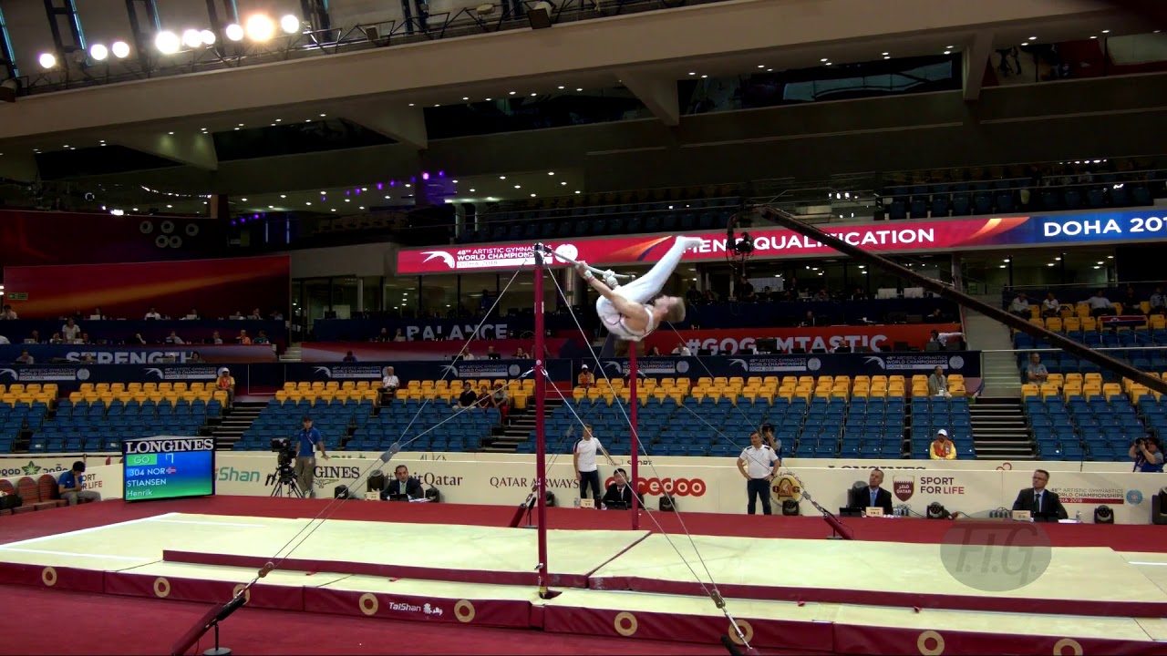 STIANSEN Henrik (NOR) - 2018 Artistic Worlds, Doha (QAT) - Qualifications Horizontal Bar