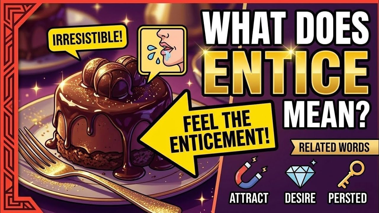 the meaning of the word entice - YouTube