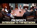 Live pm modis interview to tv9 network