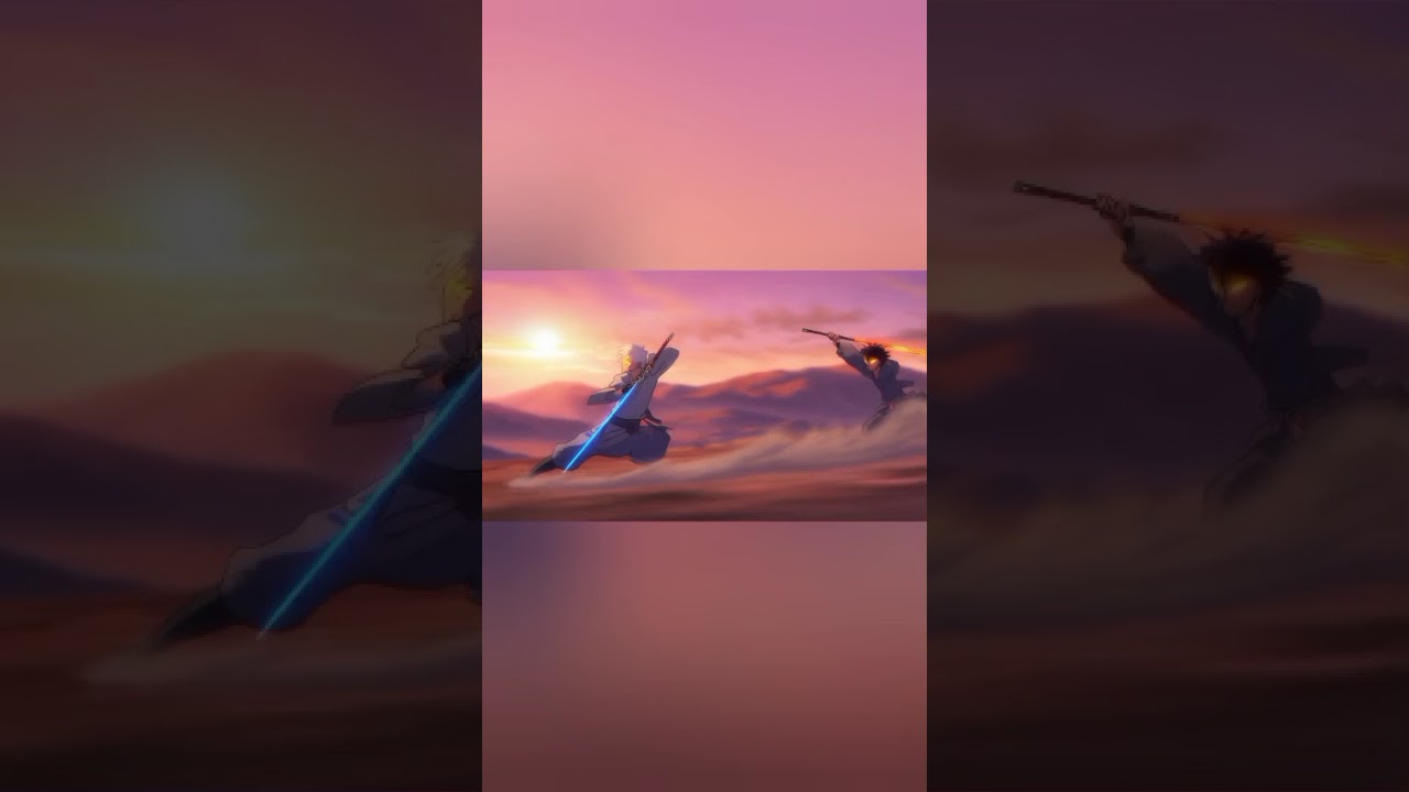 El Último Duelo — Fuego y Energía Azul en una Batalla Anime Épica