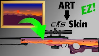 Turn your art into CS Skins using Blender