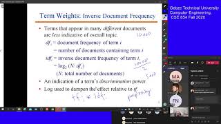 FALL 2020 CSE654 2020 12 21 vector semantics, word2vec
