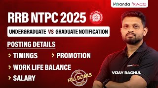 RRB NTPC 2025 I GRADUATE VS UNDER-GRADUATE I POSTING DETAILS I BY VIJAY RAGHUL🔴
