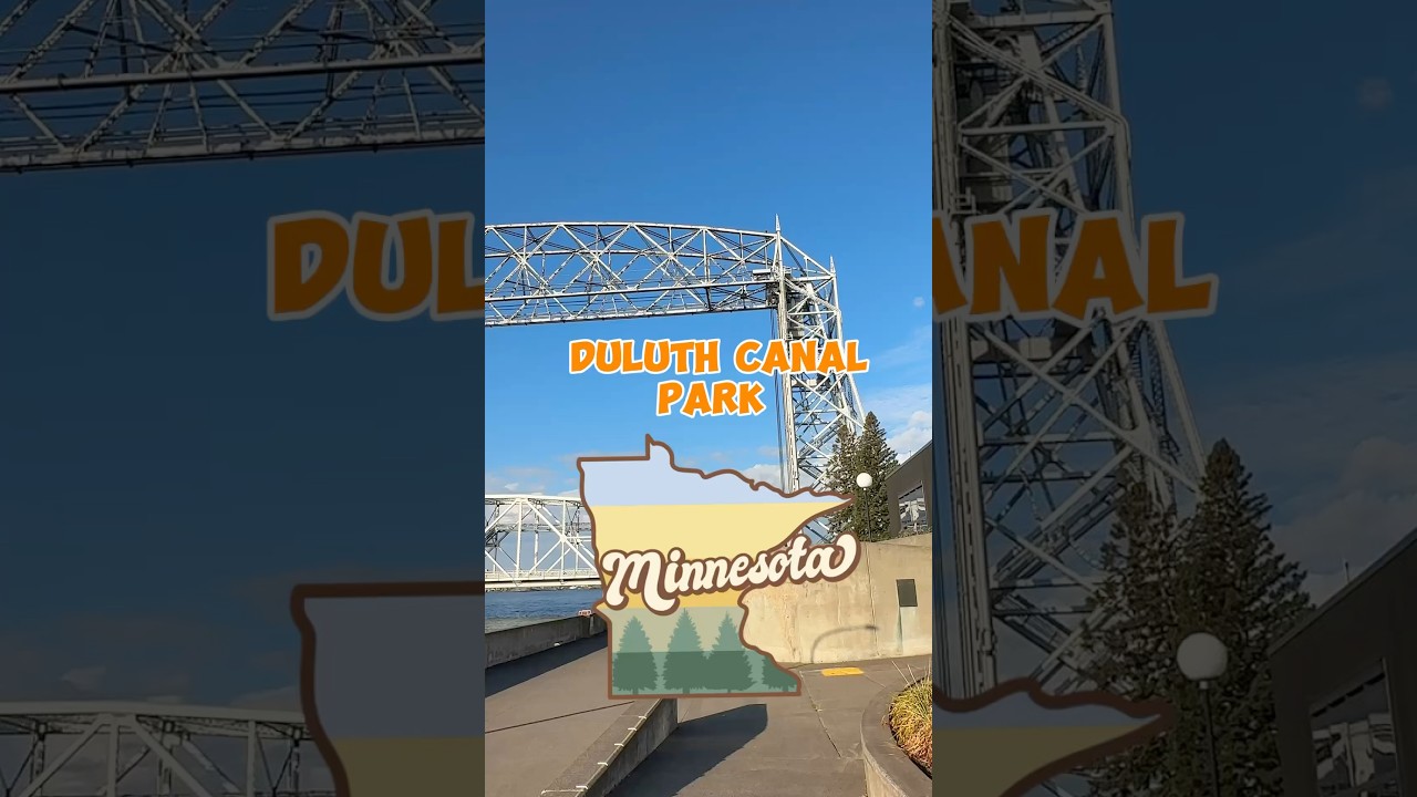 Duluth’s Iconic Canal Park: Aerial Lift Bridge & Lake Superior Views! 