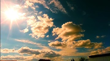 5 Minutes with Clouds Moving Background Time Lapse
