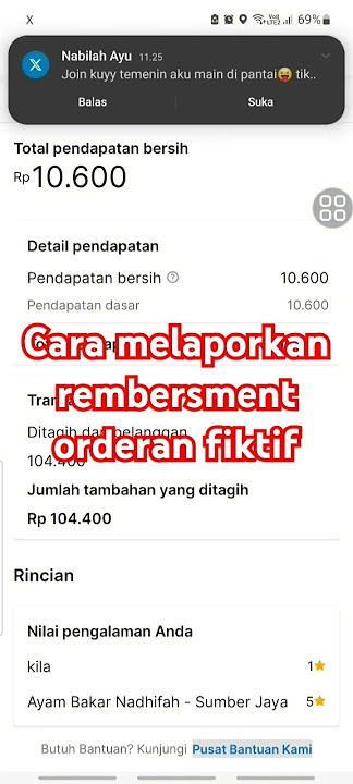 CARA LAPOR PENGAJUAN REMBESMENT ORDERAN FIKTIF GRABFOOD #trending #grabfood #grab