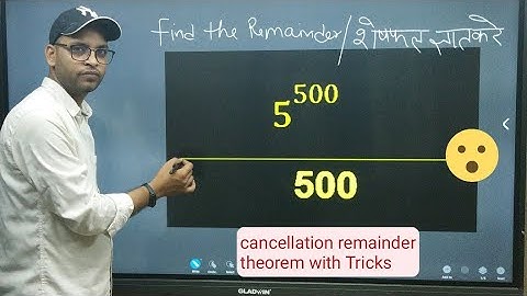 Cancellation Remainder Theorem with Tricks 😋😋 || Number System Part 6