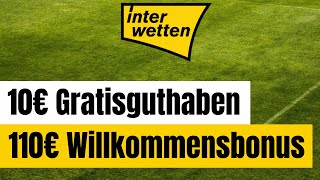 Interwetten Bonus 100 Bonus, 10 Gratisguthaben Willkommensbonus