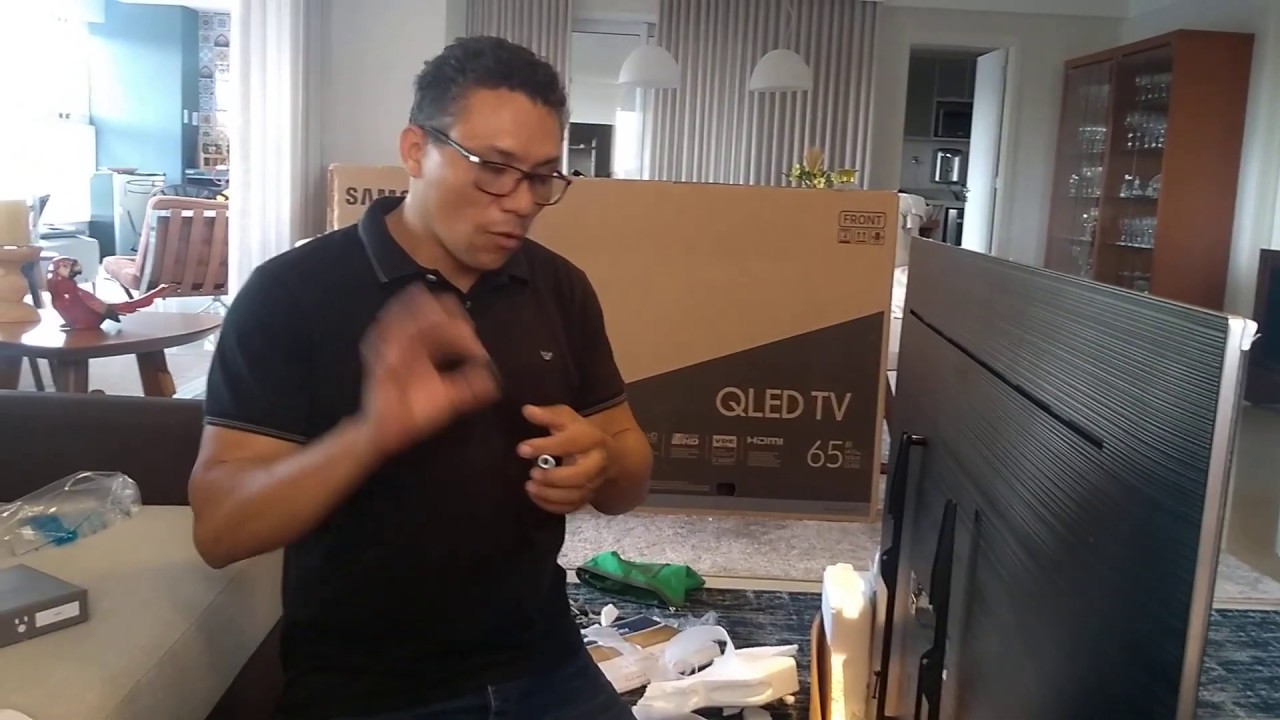 Samsung Suporte instalação de TVs QLED 55MU Q8C e Q7F de 55 e 65 goiania - YouTube