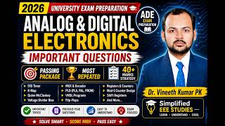 Analog & Digital Electronics Important Questions 2026 |Passing Package| Most Repeated VTU Questions