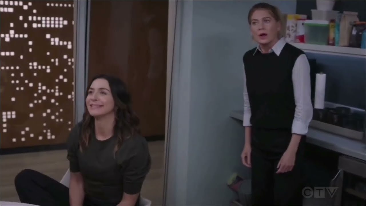 Amelia, Meredith and Jackson | Grey's Anatomy season 21x01 | scene 3