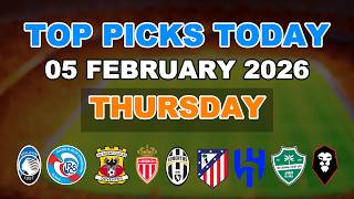 FOOTBALL PREDICTIONS TODAY 05 FEBRUARY COPA DEL REY | COUPE DE FRANCE | COPA ITALIA | BETTING TIPS
