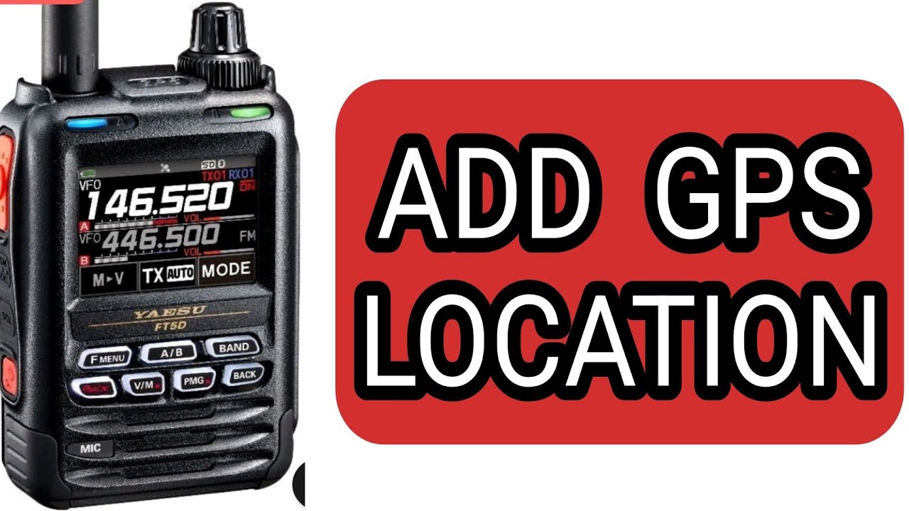 Yaesu FT3D - Add GPS Loction - YouTube