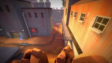 TF2 Jumping - Badwater: From RED spawn to BLU spawn