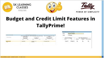 Budget and Credit Limit Features in TallyPrime II How to Enable Budget in Tally & Credit Limit II