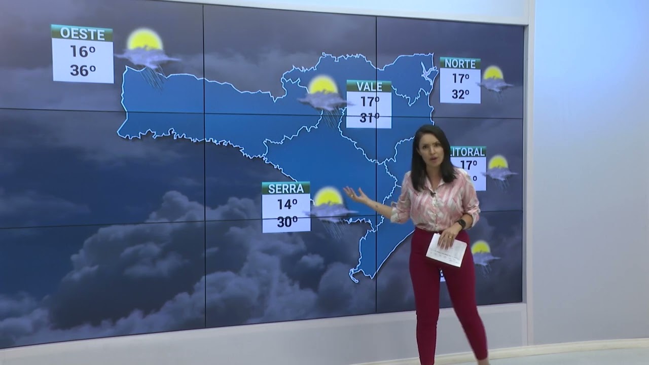 Pancadas de chuva e trovoadas voltam a atingir SC; veja a previsão do tempo