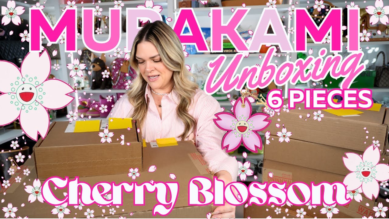 LOUIS VUITTON x MURAKAMI CHERRY BLOSSOM Unboxing Haul 2025 | SILKS, ACCESSORIES & BAG! 6 ITEMS!