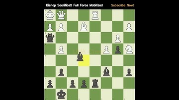 Bishop Sacrifice!! Full Force Mobilized #bishopsacrifice  #chesschallenge #tacticstime