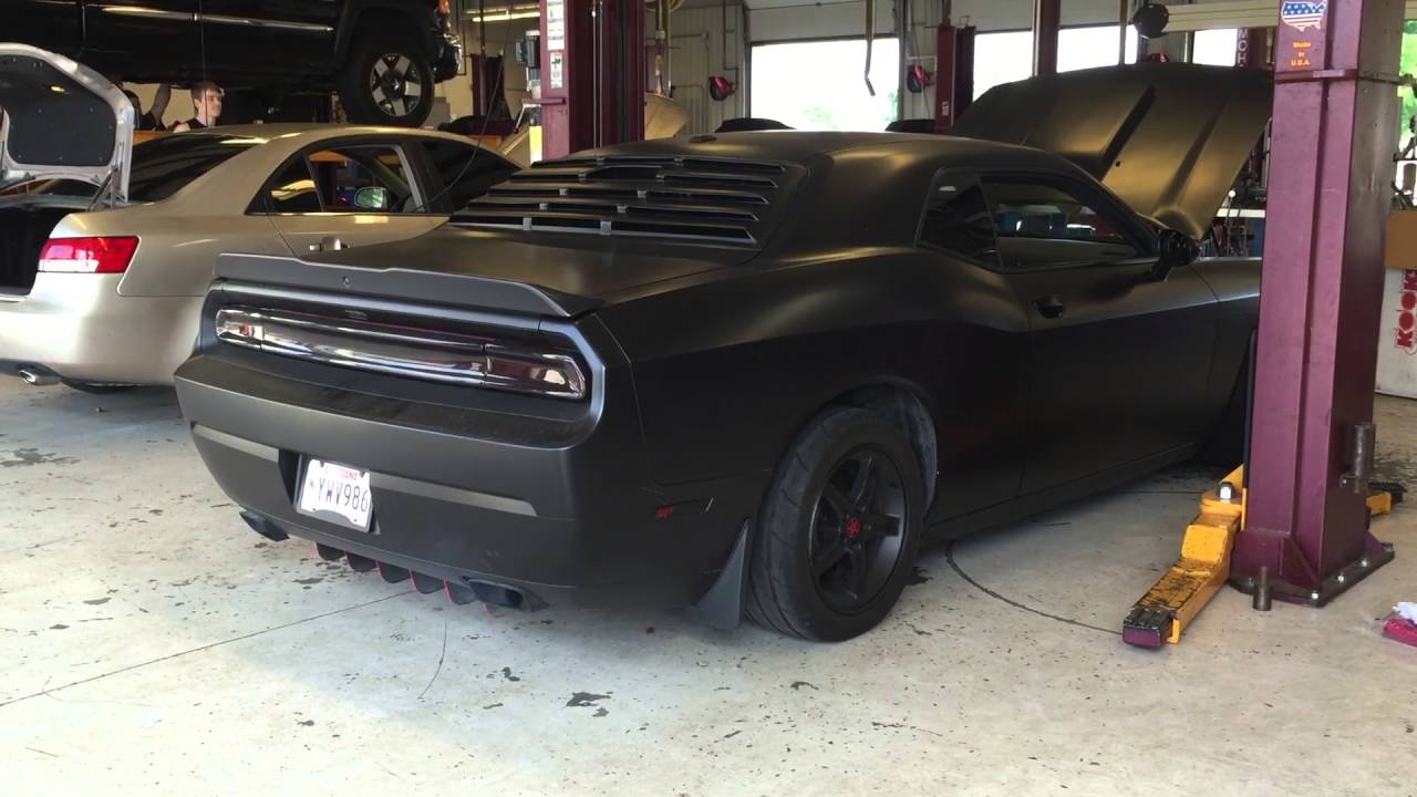 14 Challenger SRT first start up with kooks longtubes and catless mid