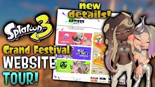 New Grand Festival Website TOUR! New Details - Splatoon 3