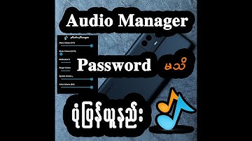 Audio Manager backup photo without password 2023