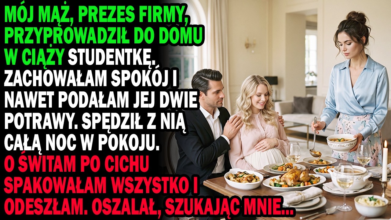 W sylwestra Adam przyprowadził do domu ciężarną studentkę. Stałam w kuchni, lepiąc uszka z leśnymi grzybami – osiemnaście fałd na każdym, bo tak kazała teściowa. W przedpokoju dziewczyna kurczyła...