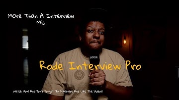 Rode Interview Pro, It Does More Than Just Interviews