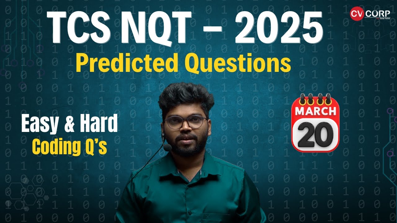 TCS NQT Predicted Questions || Easy And Hard Coding Questions - YouTube