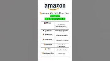 Amazon Jobs | Amazon Jobs 2025  #amazonjobs #2025 #workfromhome #jobs