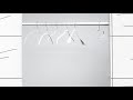 【德國MAWA】時尚止滑無痕衣架42cm/白色/40入-德國原裝進口 product youtube thumbnail