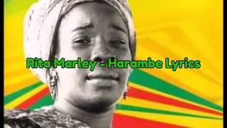 Video voorbeeld van "Rita Marley - Harambe Lyrics"