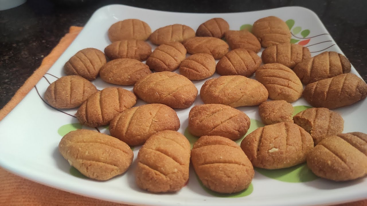 Atta Biscuit Recipe Wheat Biscuit No Baking Powder & Soda YouTube