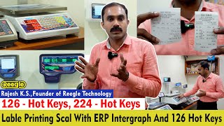 Label Printing Weighing Scale 500 - 20000 Items With Cloud Storage App For Ios Android