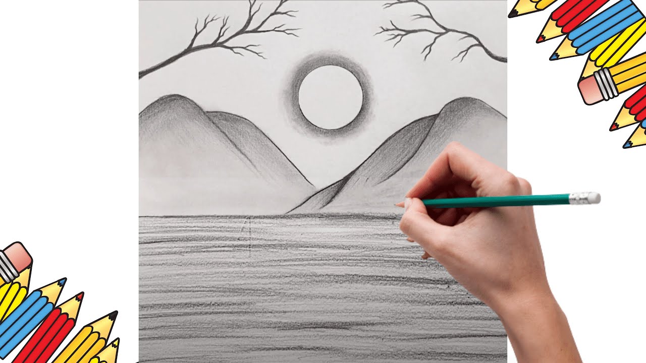 Como Desenhar Paisagens II Desenhos Fáceis Passo a Passo - YouTube