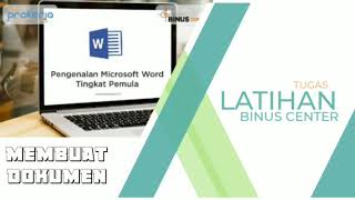 LATIHAN TUGAS MEMBUAT DOKUMEN docx Menggunakan MICROSOFT WORD LATIHAN TUGAS MEMBUAT DOKUMEN docx Menggunakan MICROSOFT WORD