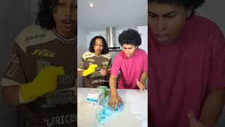 Pranking my brother with cotton candy 🍭🤣 #funny #adamsfyp #shorts