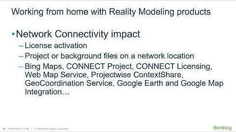 Working from home with Bentley Reality Modeling Software