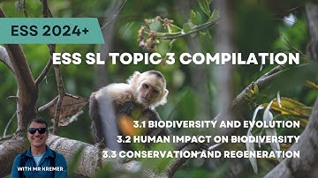 ESS Topic 3 Compilation - Biodiversity, evolution, human impacts, conservation, and regeneration