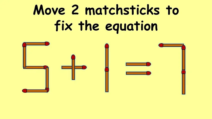 1-2=6 Turn this incorrect equation into correct| Match stick puzzle #187 | Puzzles with answer