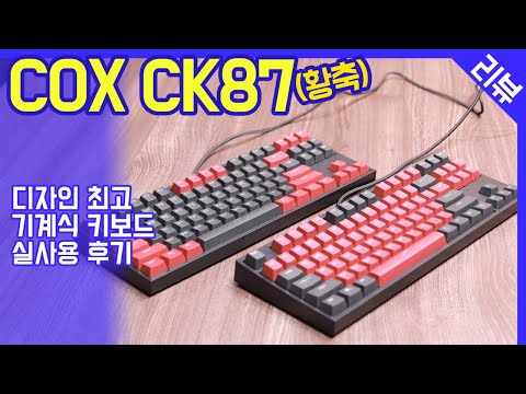 COX CK87 게이트론 / 황축 / 저렴한 기계식 게이밍 키보드 실사용 후기 / 장점,단점 리뷰 / 타이핑 소리 ASMR