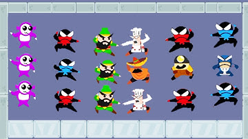 Jumping Ninja Battle - Two Player battle Action - Android Gameplay