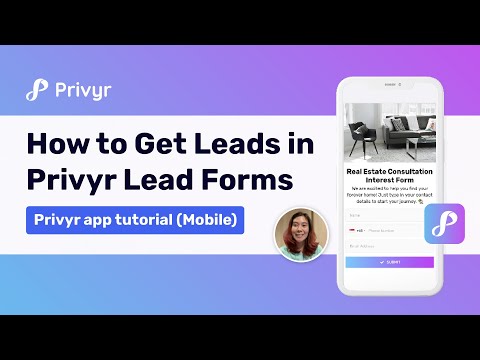 How to get leads in your Privyr Lead Forms | Privyr app tutorial for lead generation