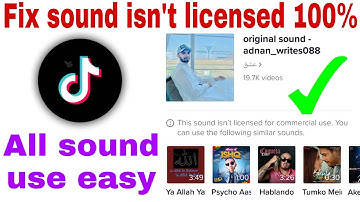How to fix tiktok sound not use problem | this sound isn