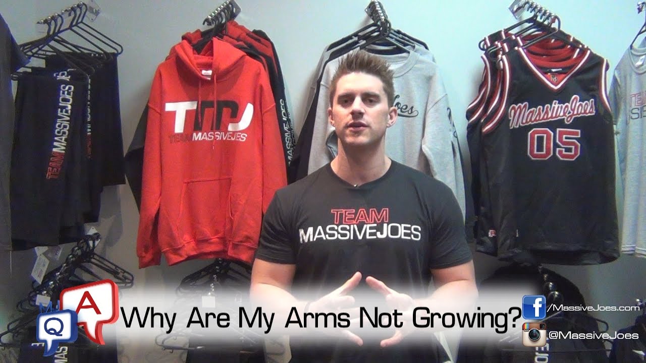 Why Are My Arms Not Growing? MassiveJoes.com MJ Q&A Biceps Triceps