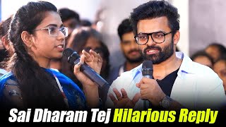 Sai Dharam Tej Hilarious Reply To Software Girl | TFPC screenshot 4
