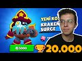 FAKİR HESABA İLK DESTANSI KOSTÜM KRAKEN SURGE VE 20.000 KUPA !! BRAWL STARS