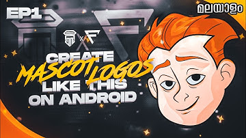 Create Mascot logos like this on Android Ft. Jak Infinitz - EP1 - Custom Mascot Logo tutorial 🔥