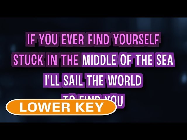 Count On Me (Karaoke Lower Key) - Bruno Mars class=