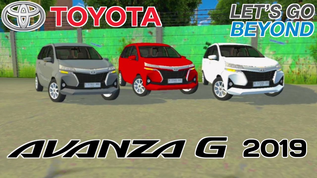 Mod Bussid Toyota Avanza 2019 1.3 G - YouTube