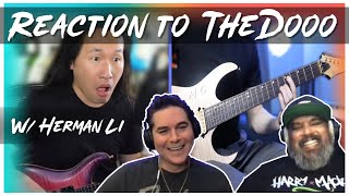 TheDooo Reaction: Playing Guitar with Herman Li of DRAGONFORCE?!